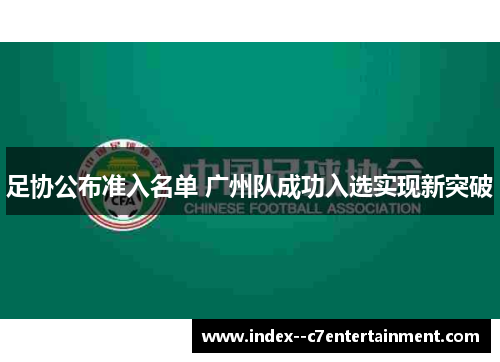 足协公布准入名单 广州队成功入选实现新突破